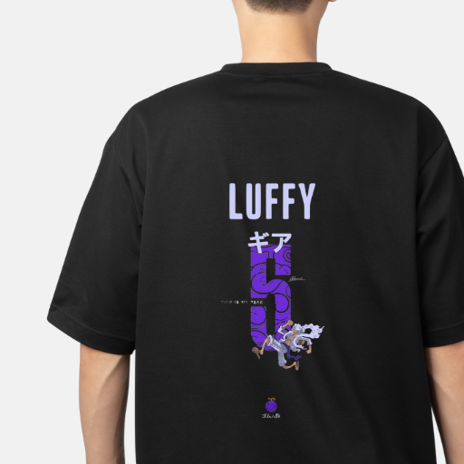 Luffy Edition Printed Black T-Shirt