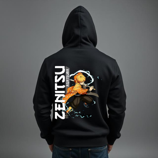 Zenitsu Unisex Black Hoodie